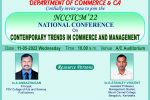NATIONAL CONFERENCE ON CONTEMPORARY TRENDS IN COMMERCE AND MANAGEMENT